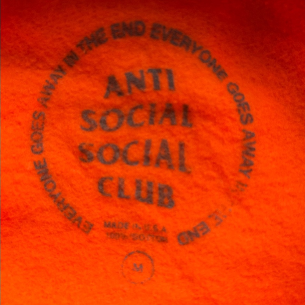 Anti Social Social Club Vibrant Orange Apparel